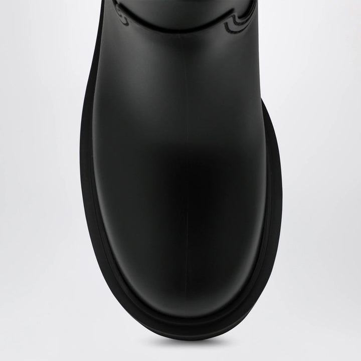 Moncler - Kickstream rain boots in PVC and nylon, black
