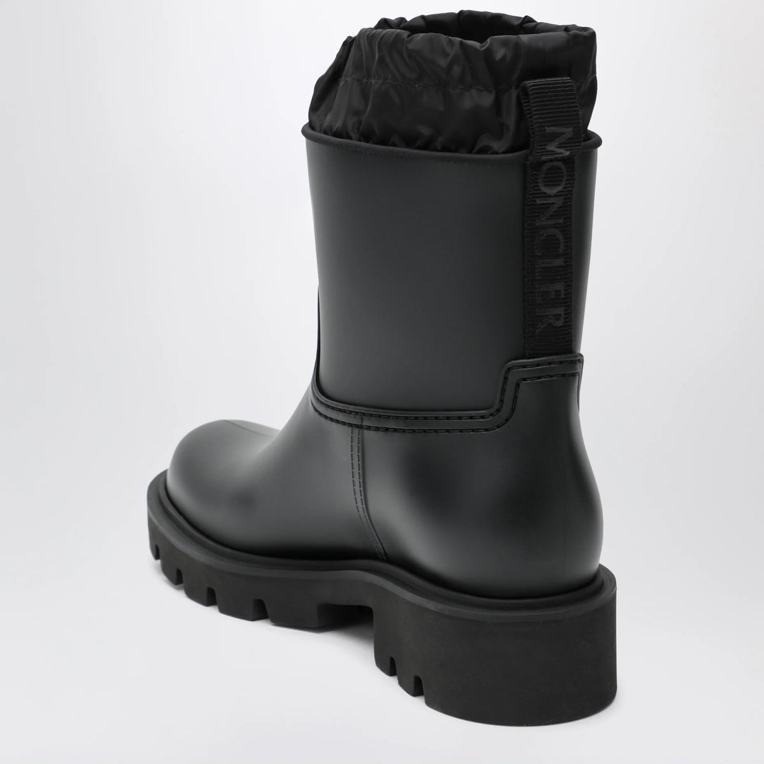 Moncler - Kickstream rain boots in PVC and nylon, black