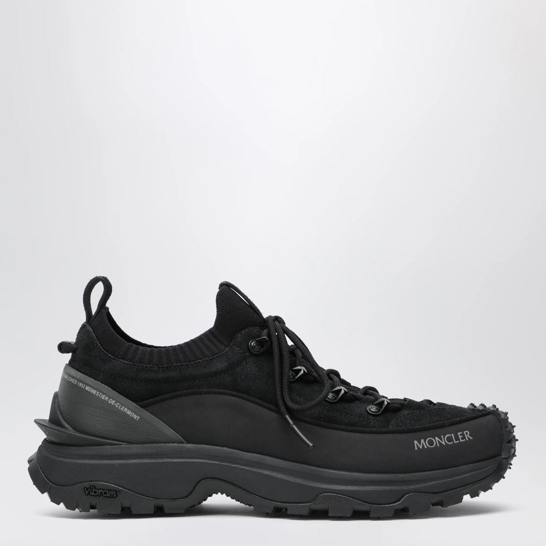 Moncler - Trailgrip Lite3 suede leather sneakers in black