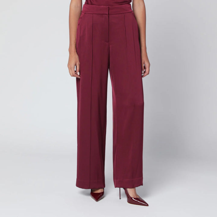 SIMKHAI - Kyra trousers in blueberry satin