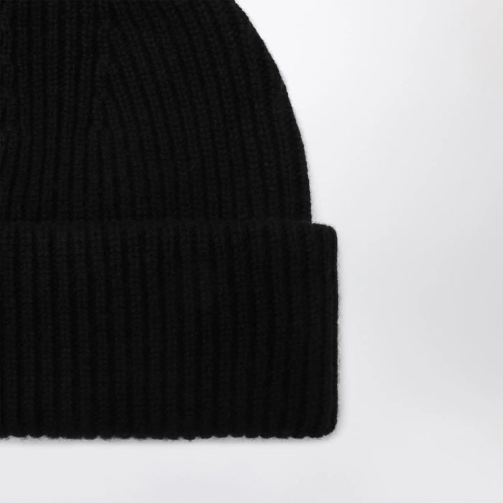 ALMADA LABEL - Black wool and cashmere beanie