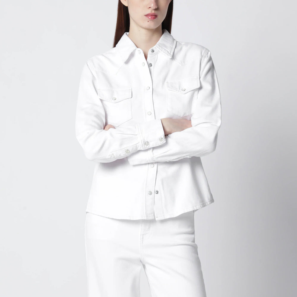 Frame - White rigid denim shirt Brand Shirts & Tops XS