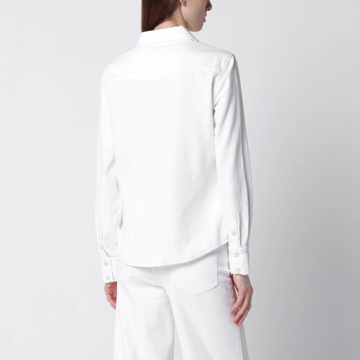 Frame - White rigid denim shirt