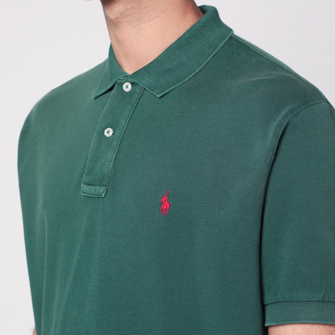 Polo Ralph Lauren - Washed forest green cotton polo