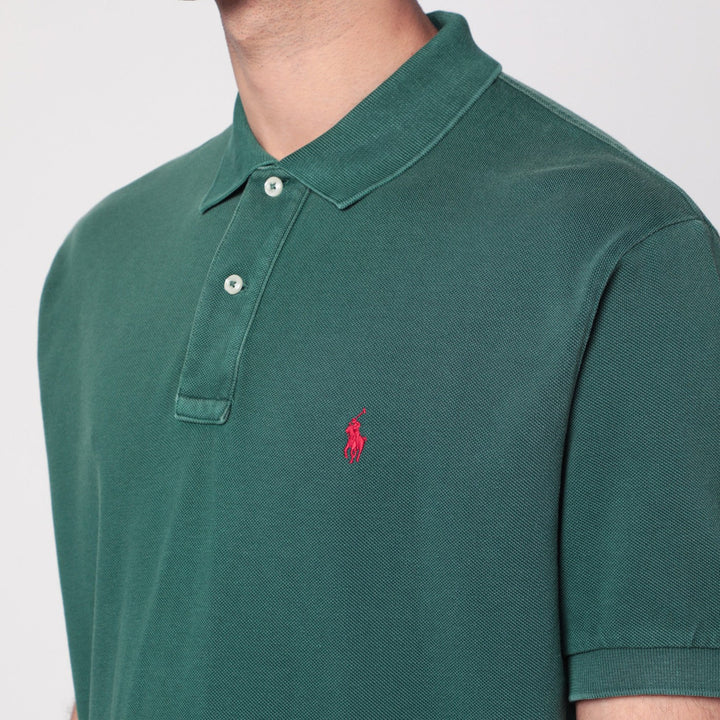 Polo Ralph Lauren - Washed forest green cotton polo