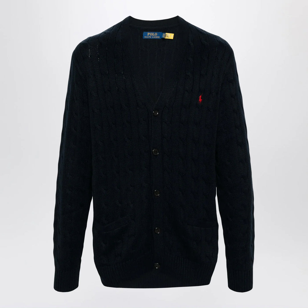 Polo Ralph Lauren - Navy blue cable-knit cotton cardigan