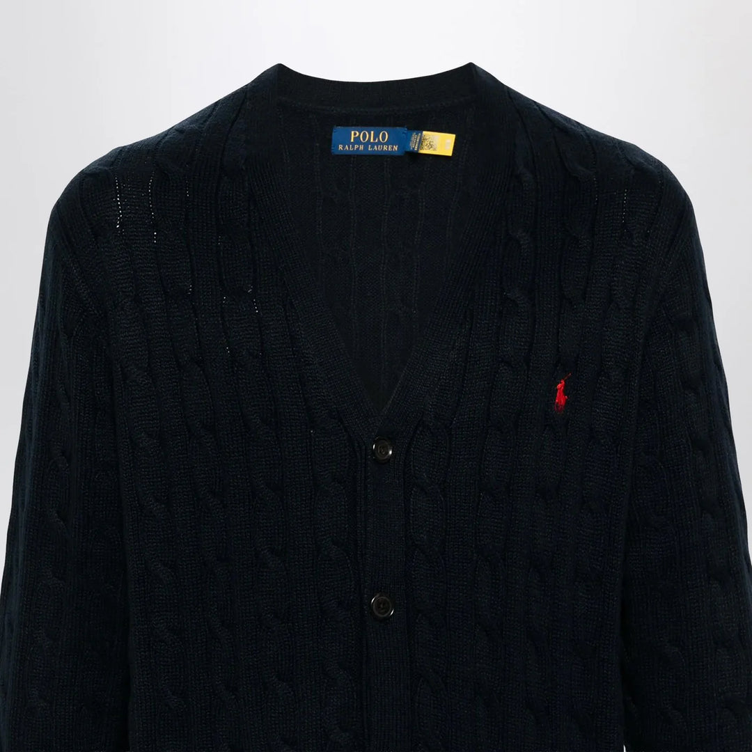 Polo Ralph Lauren - Navy blue cable-knit cotton cardigan