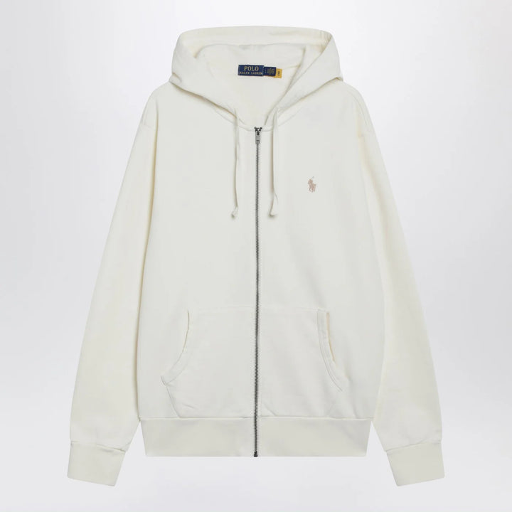 Polo Ralph Lauren - Ivory cotton zip-up sweatshirt