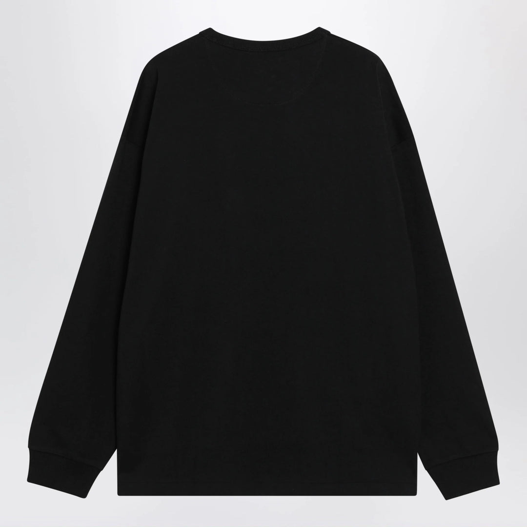 Polo Ralph Lauren - Black cotton Relaxed-Fit crewneck sweatshirt