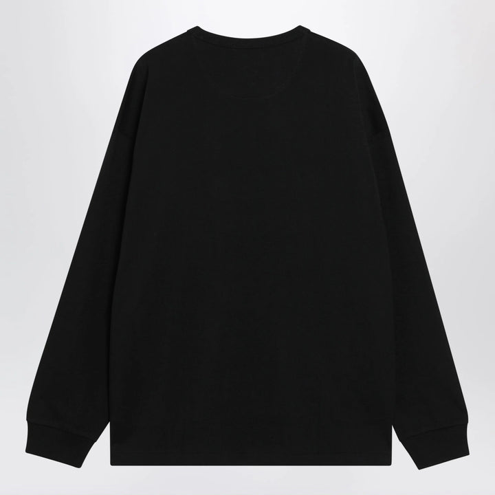 Polo Ralph Lauren - Black cotton Relaxed-Fit crewneck sweatshirt