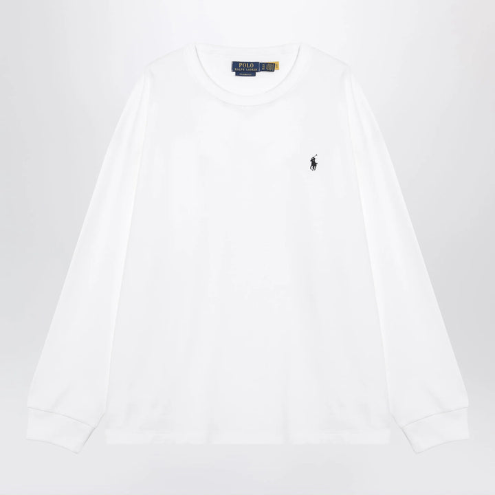 Polo Ralph Lauren - White cotton Relaxed-Fit crewneck sweatshirt