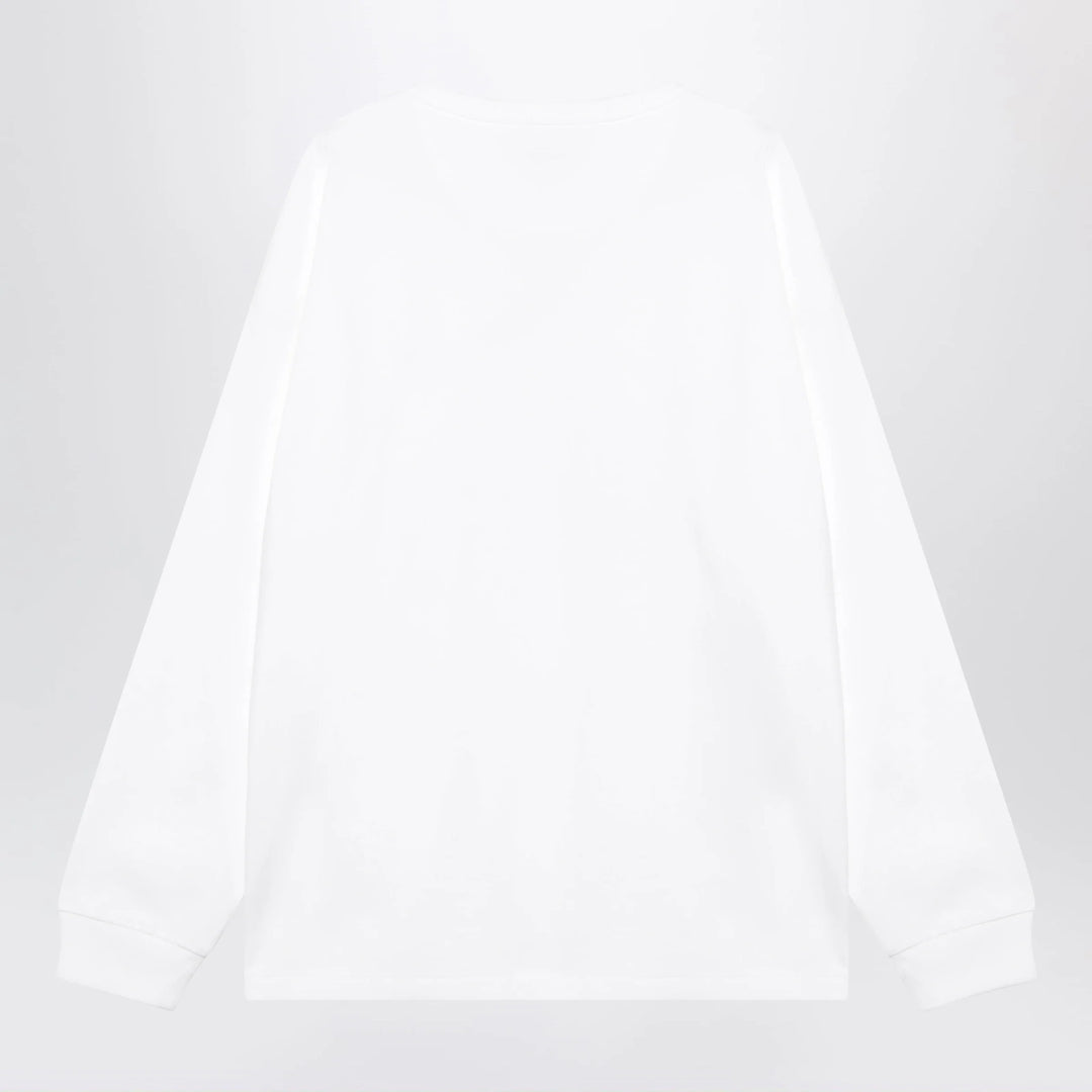 Polo Ralph Lauren - White cotton Relaxed-Fit crewneck sweatshirt