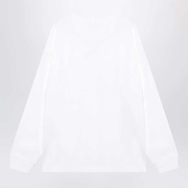 Polo Ralph Lauren - White cotton Relaxed-Fit crewneck sweatshirt