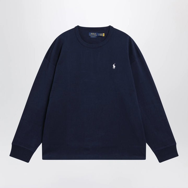 Polo Ralph Lauren - Navy cotton Relaxed-Fit crewneck sweatshirt