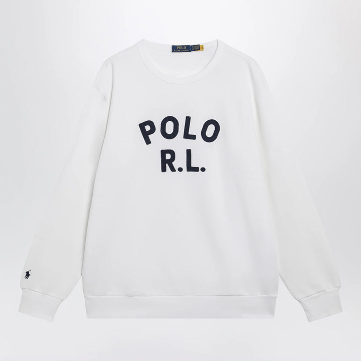 Polo Ralph Lauren - White sweatshirt with logo embroidery