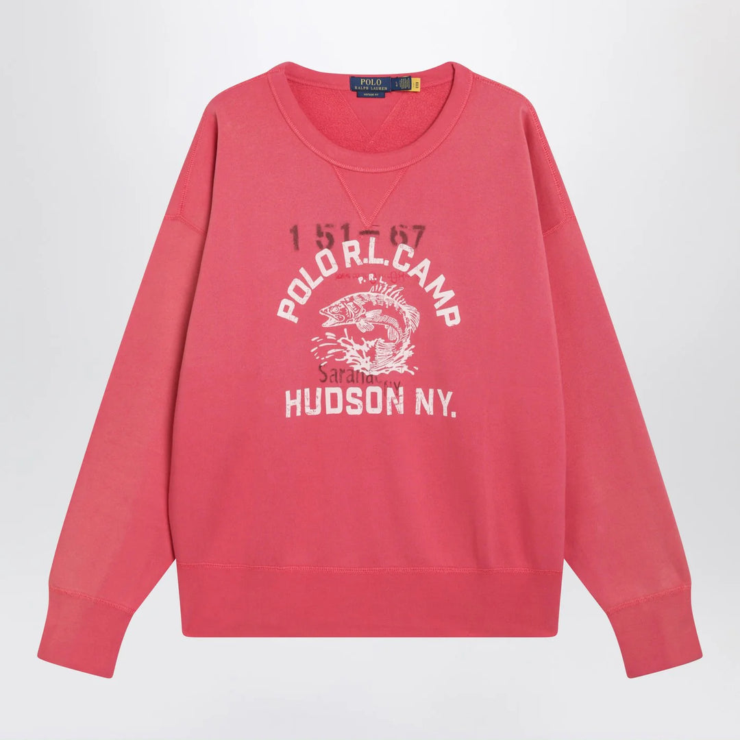 Polo Ralph Lauren - Light red sweatshirt with logo print