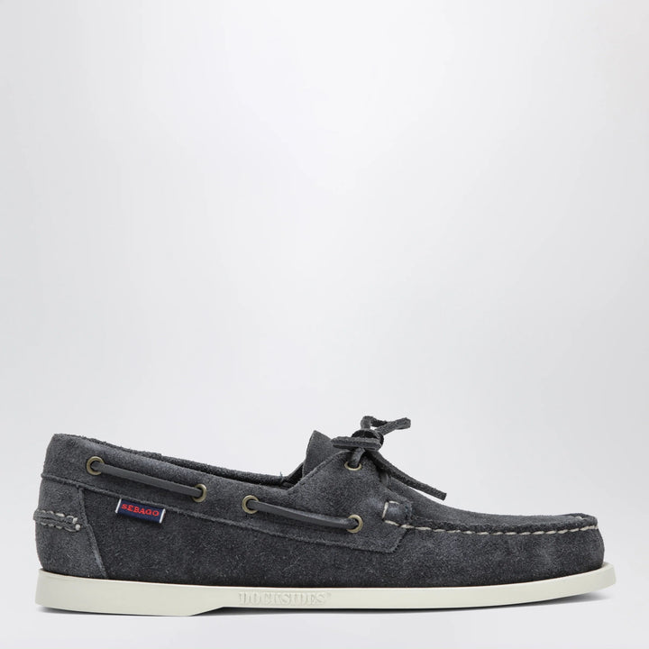 Sebago - Portland Flesh Out boat moccasins in suede, blue