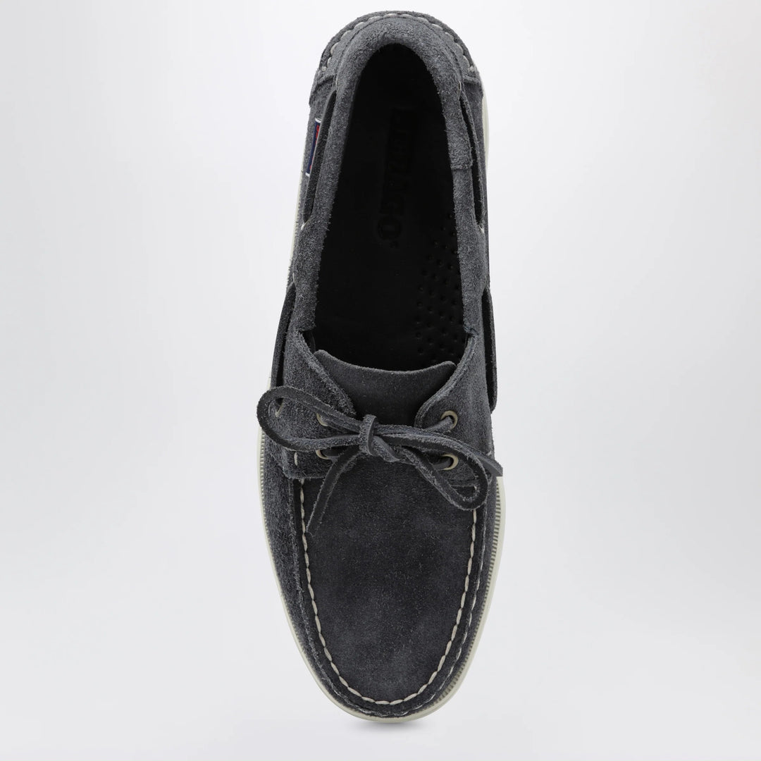 Sebago - Portland Flesh Out boat moccasins in suede, blue
