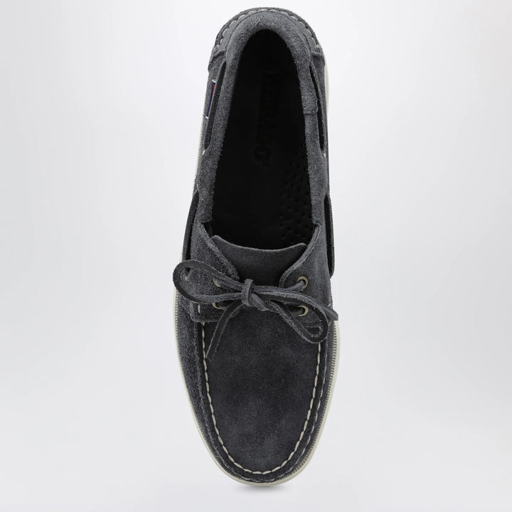 Sebago - Portland Flesh Out boat moccasins in suede, blue