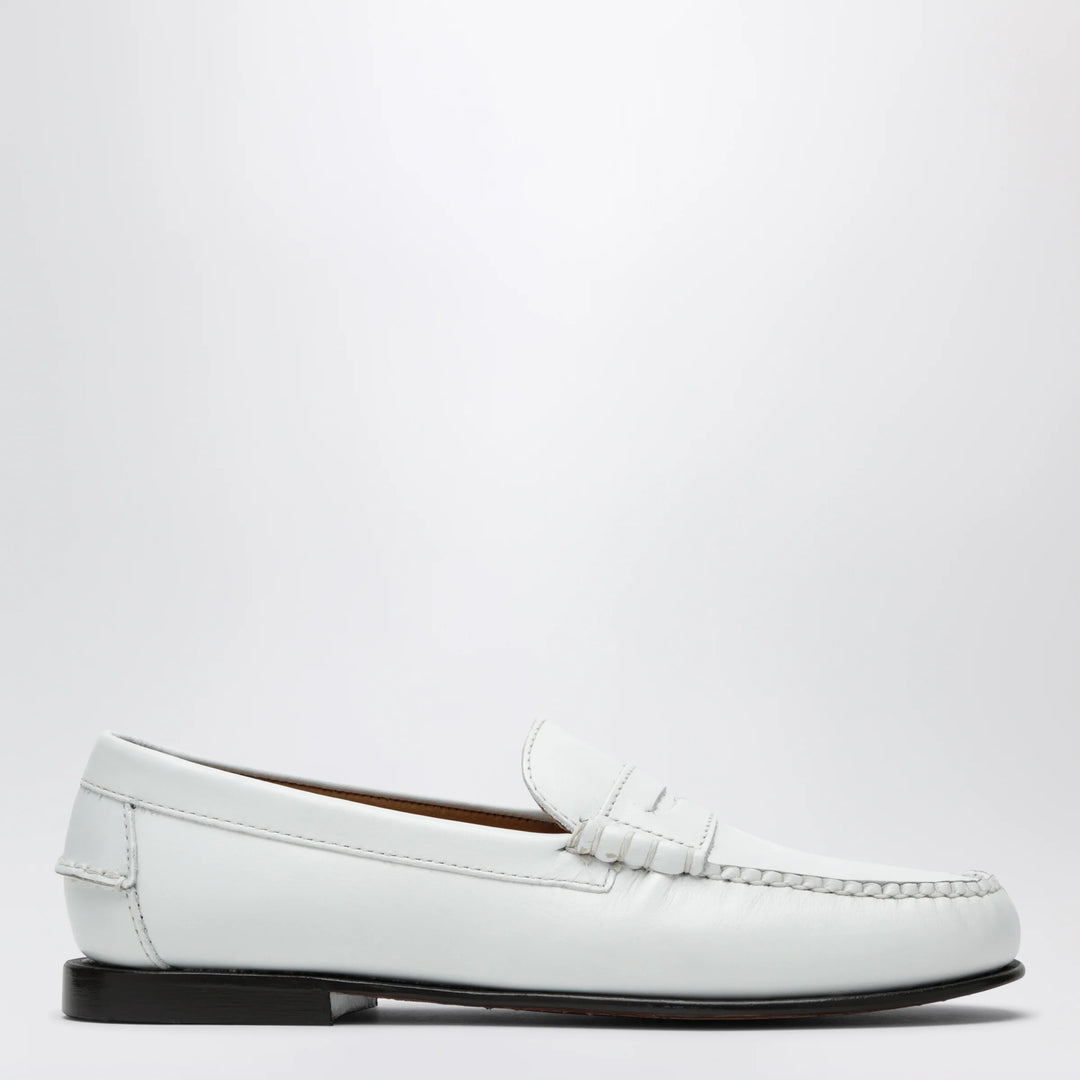 Sebago - Danielle white leather loafers