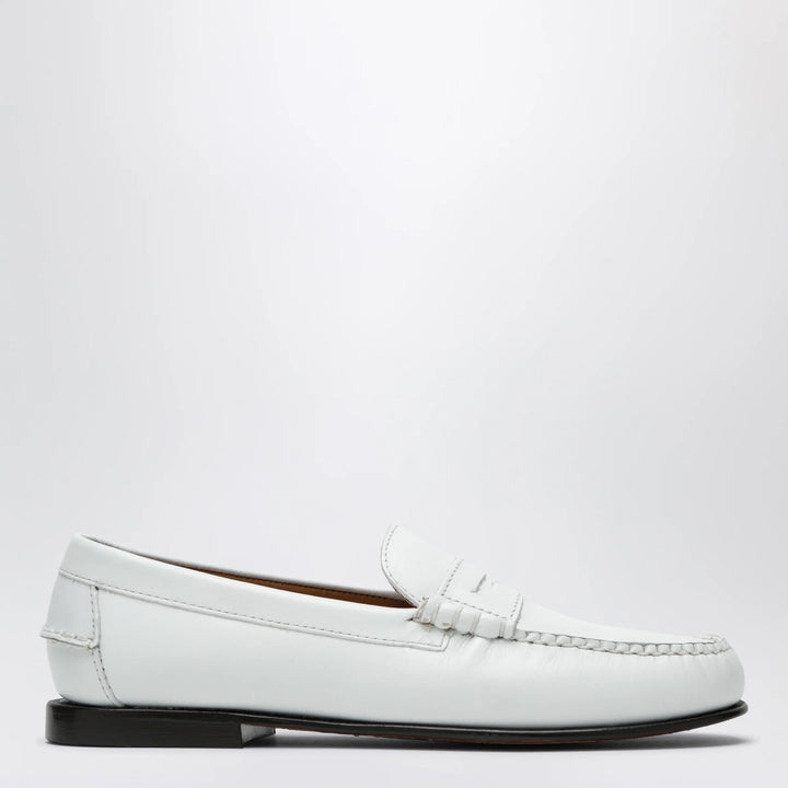 Sebago - Danielle white leather loafers