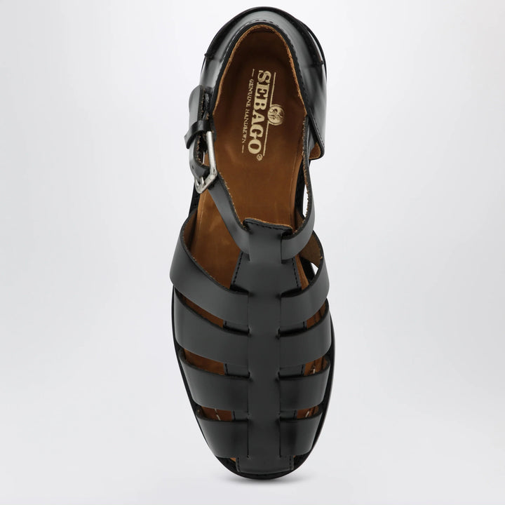 Sebago - Gurkha Tale black leather sandals