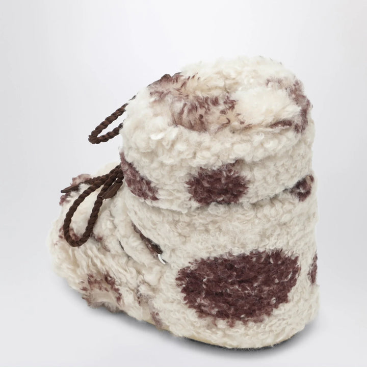 Moon Boot - Icon Low curly boot with cow print