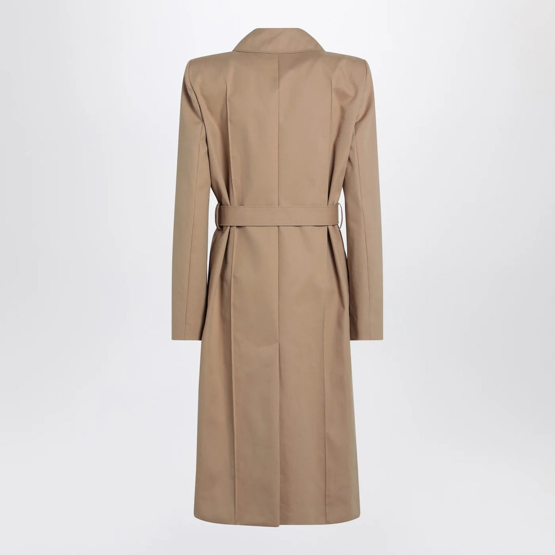 Alexander McQueen - Beige trench coat with belt