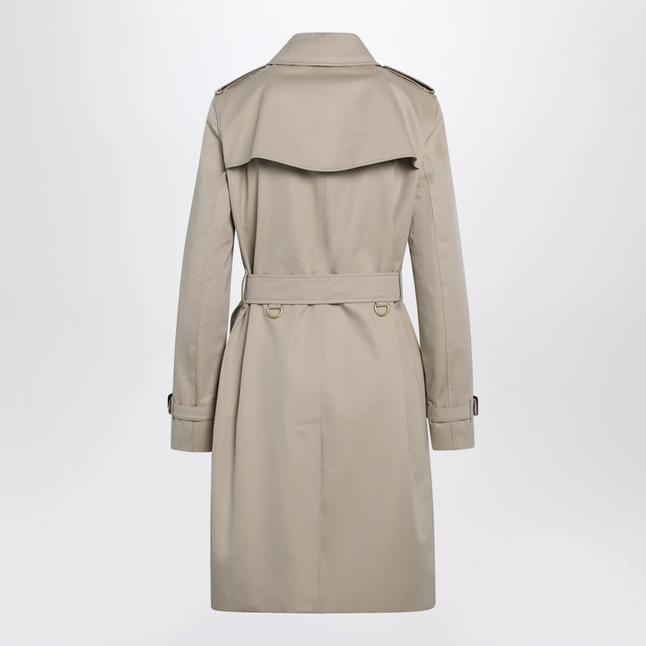 Burberry - Beige double-breasted Kensington cotton trench coat
