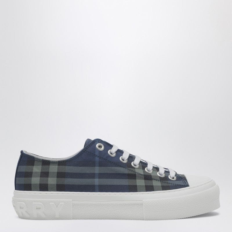 Shoes Burberry - Blue Check cotton sneakers - 41 IT Brand