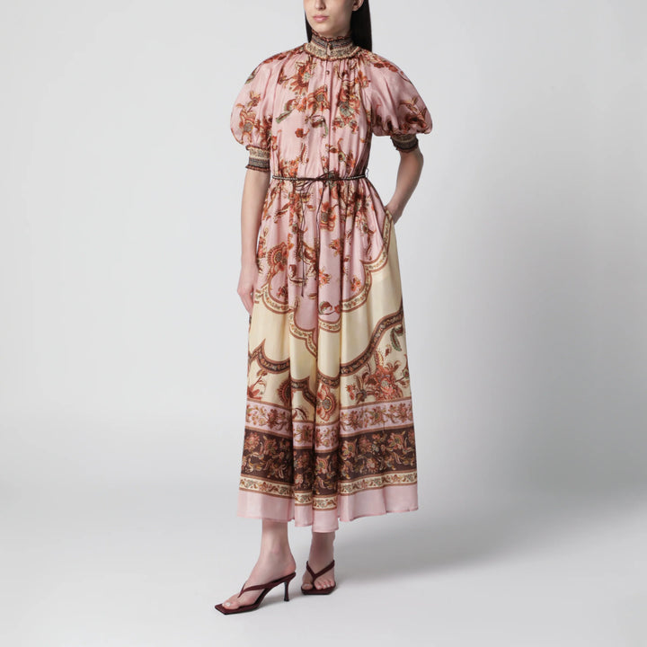 ZIMMERMANN - Purple Aster puff-sleeve maxi dress