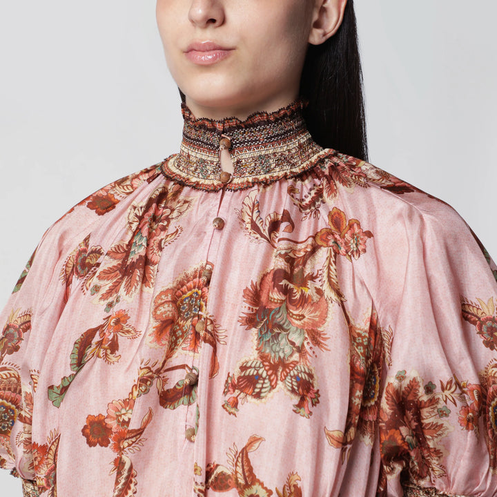 ZIMMERMANN - Purple Aster puff-sleeve maxi dress