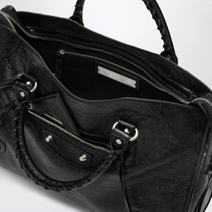 Balenciaga - Le City Medium bag in Arena lambskin leather black