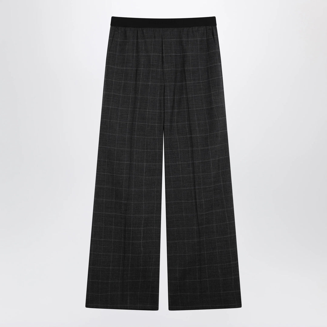 Balenciaga - Dark grey tartan trousers