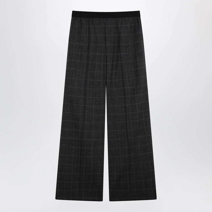 Balenciaga - Dark grey tartan trousers