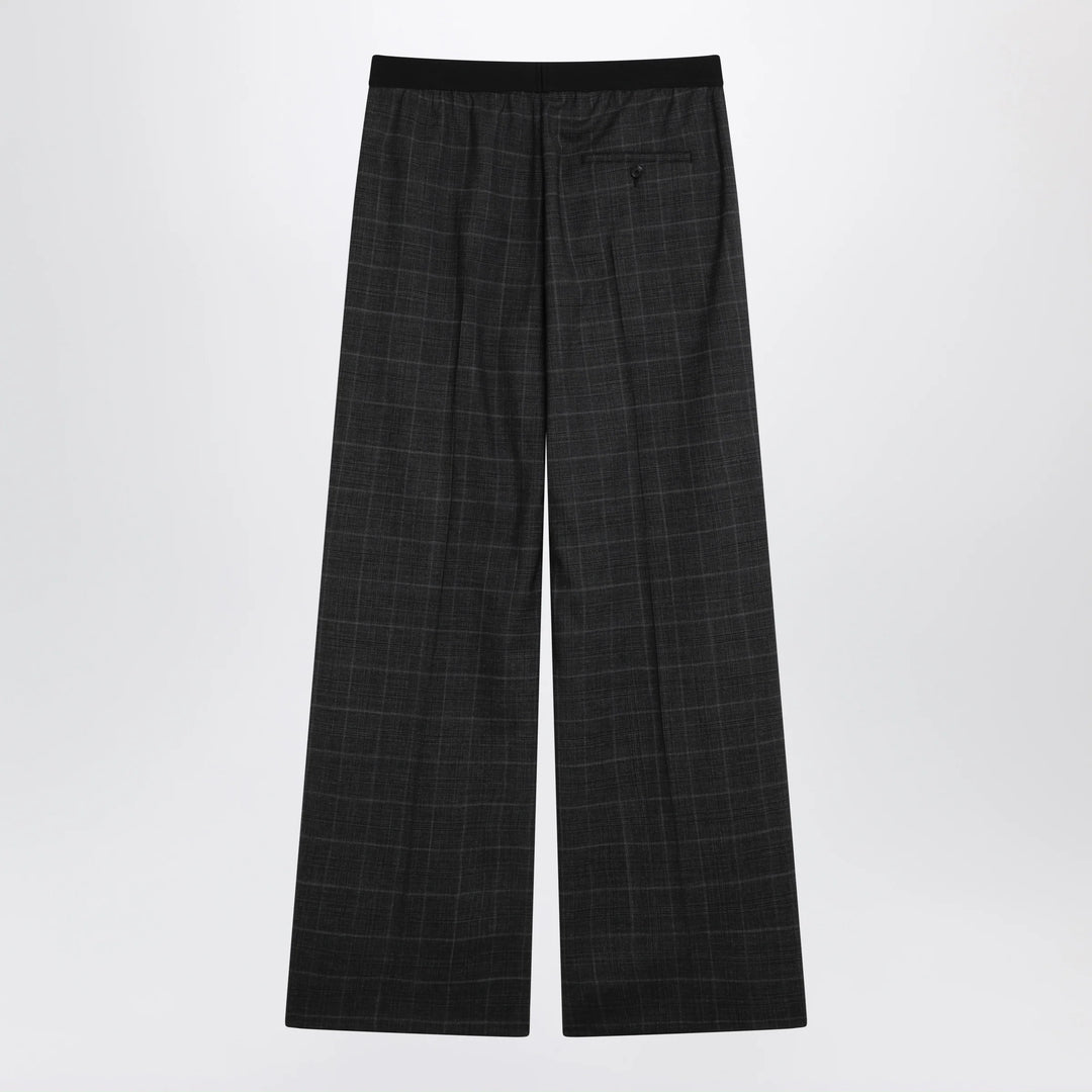 Balenciaga - Dark grey tartan trousers