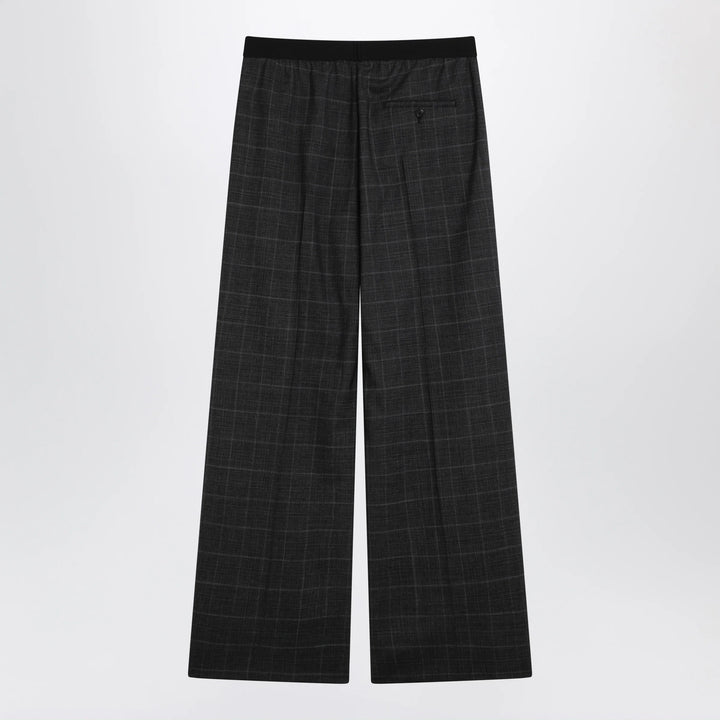 Balenciaga - Dark grey tartan trousers