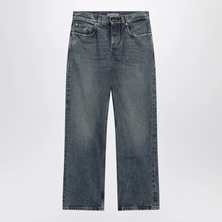 Balenciaga - Vintage blue jeans with worn effect