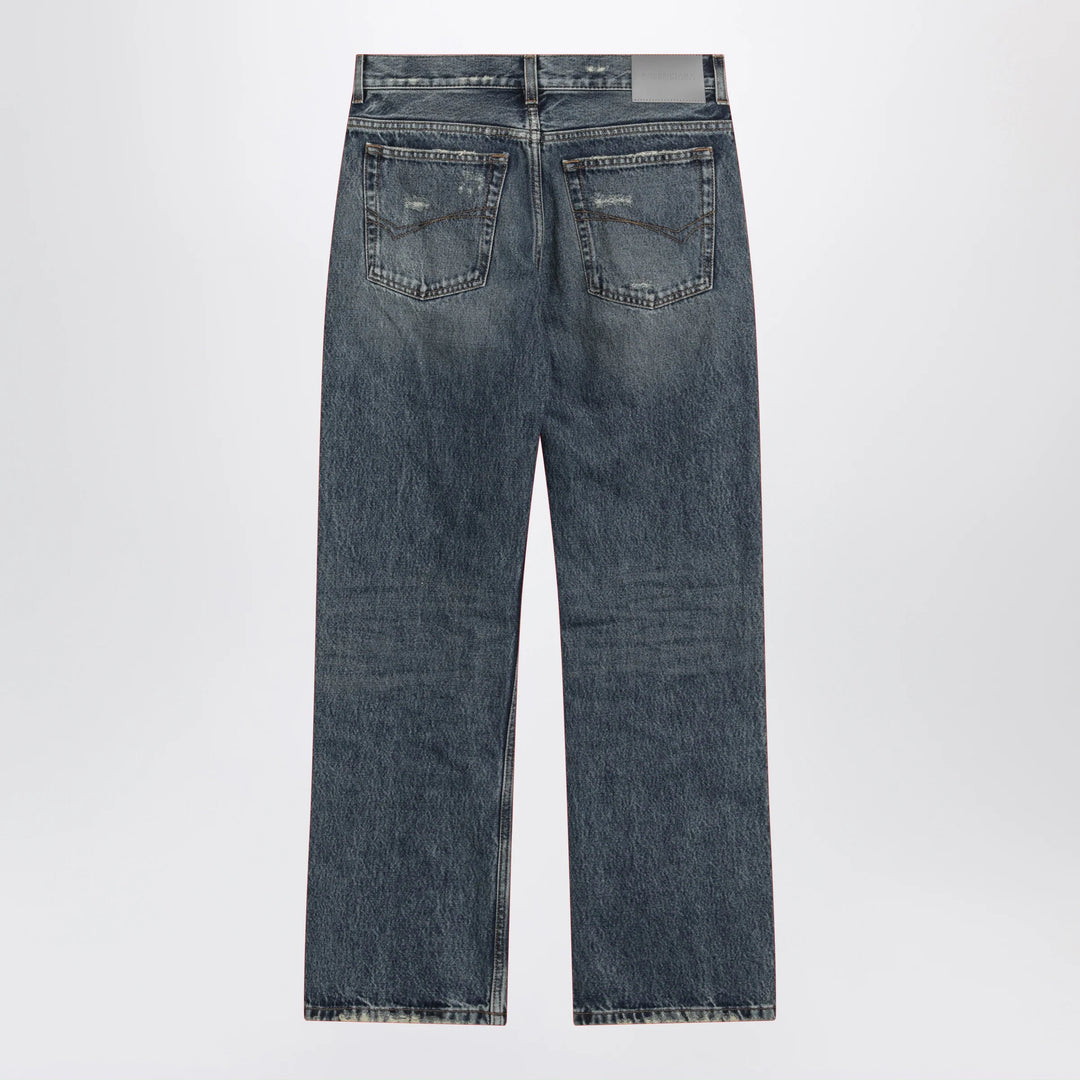 Balenciaga - Vintage blue jeans with worn effect