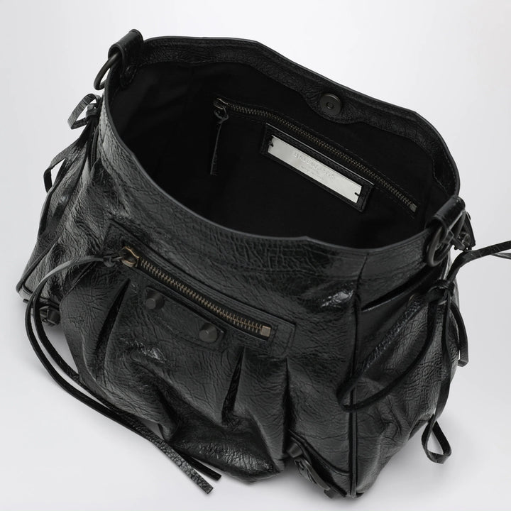 Balenciaga - Small Le City bucket bag in lambskin black