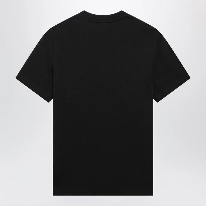 Moncler - Black Cotton Jersey T-Shirt with Logo Patch