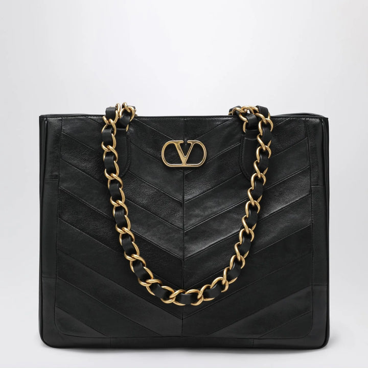 Valentino Garavani - Black Laseine Shopping Bag