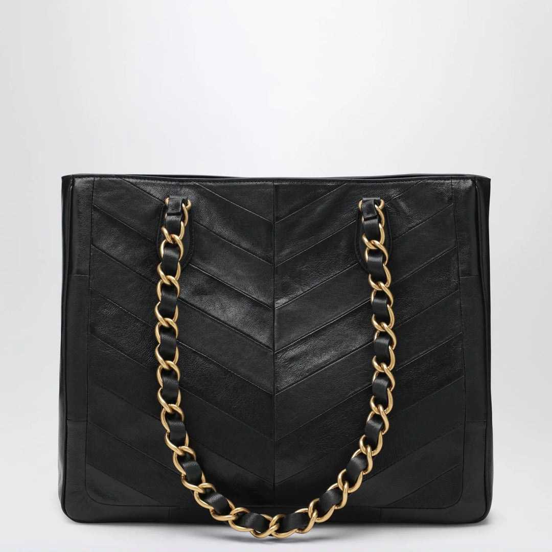 Valentino Garavani - Black Laseine Shopping Bag