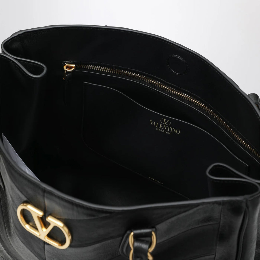 Valentino Garavani - Black Laseine Shopping Bag