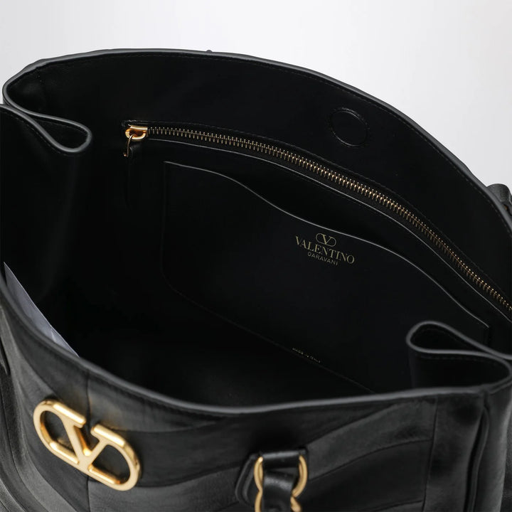 Valentino Garavani - Black Laseine Shopping Bag