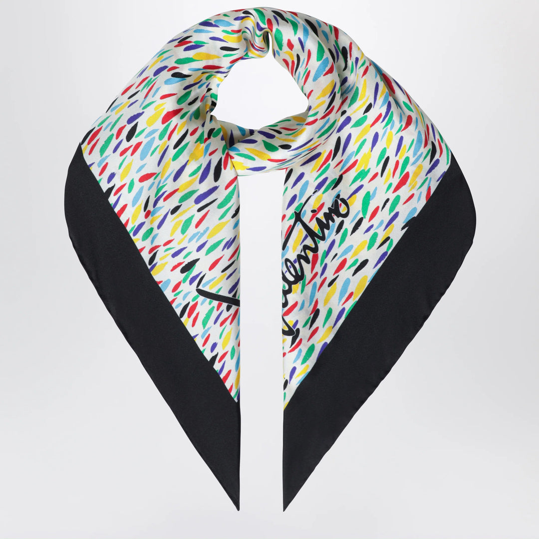 Valentino Garavani - Silk scarf with multicolor print