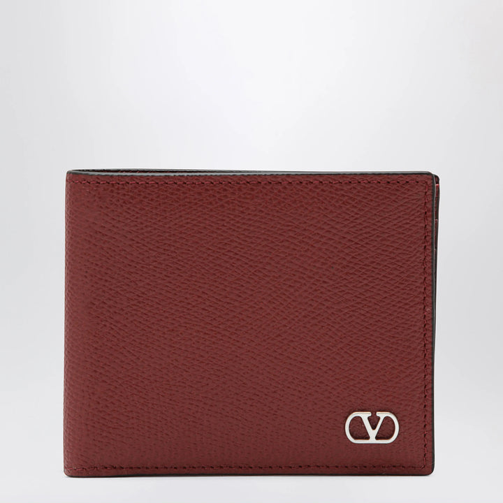 Valentino Garavani - Dark red Vlogo Signature bi-fold wallet