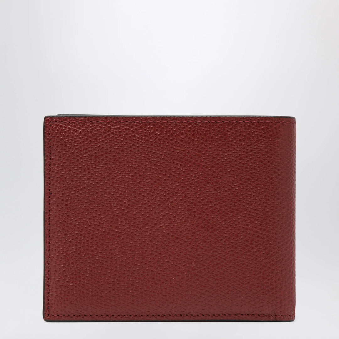 Valentino Garavani - Dark red Vlogo Signature bi-fold wallet