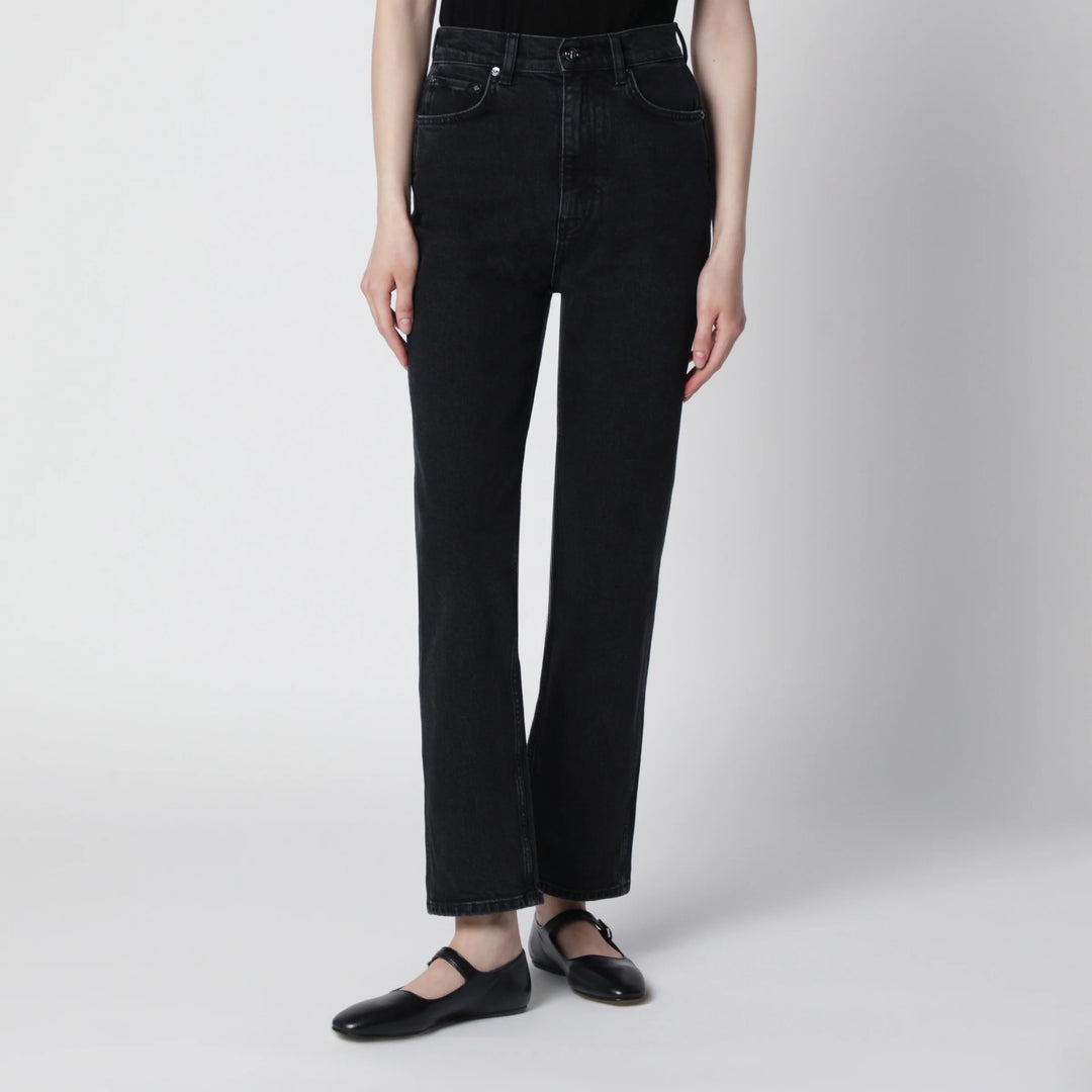 ANINE BING - Jane high-rise slim jeans in vintage black denim