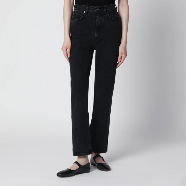 ANINE BING - Jane high-rise slim jeans in vintage black denim